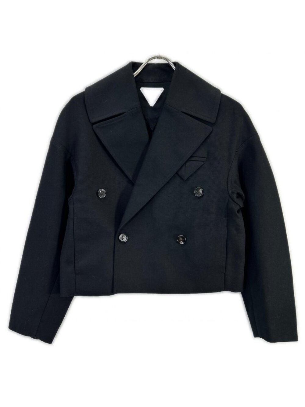 Bottega Veneta Black Structure Dole Cropped Jacket 34